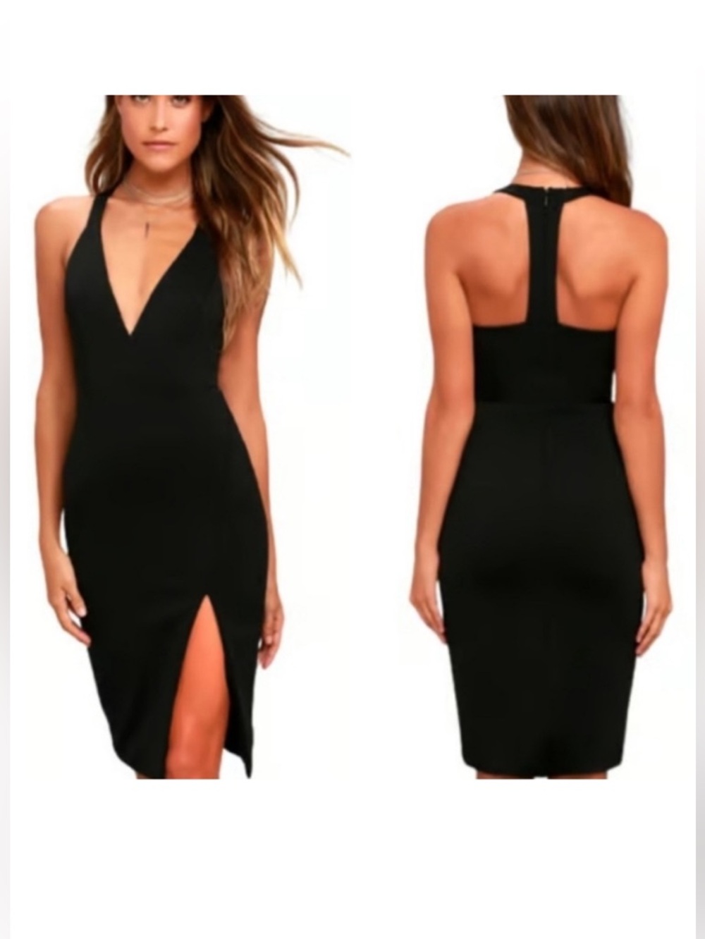 NWT Lulu’s Aglow Black Bodycon Dress